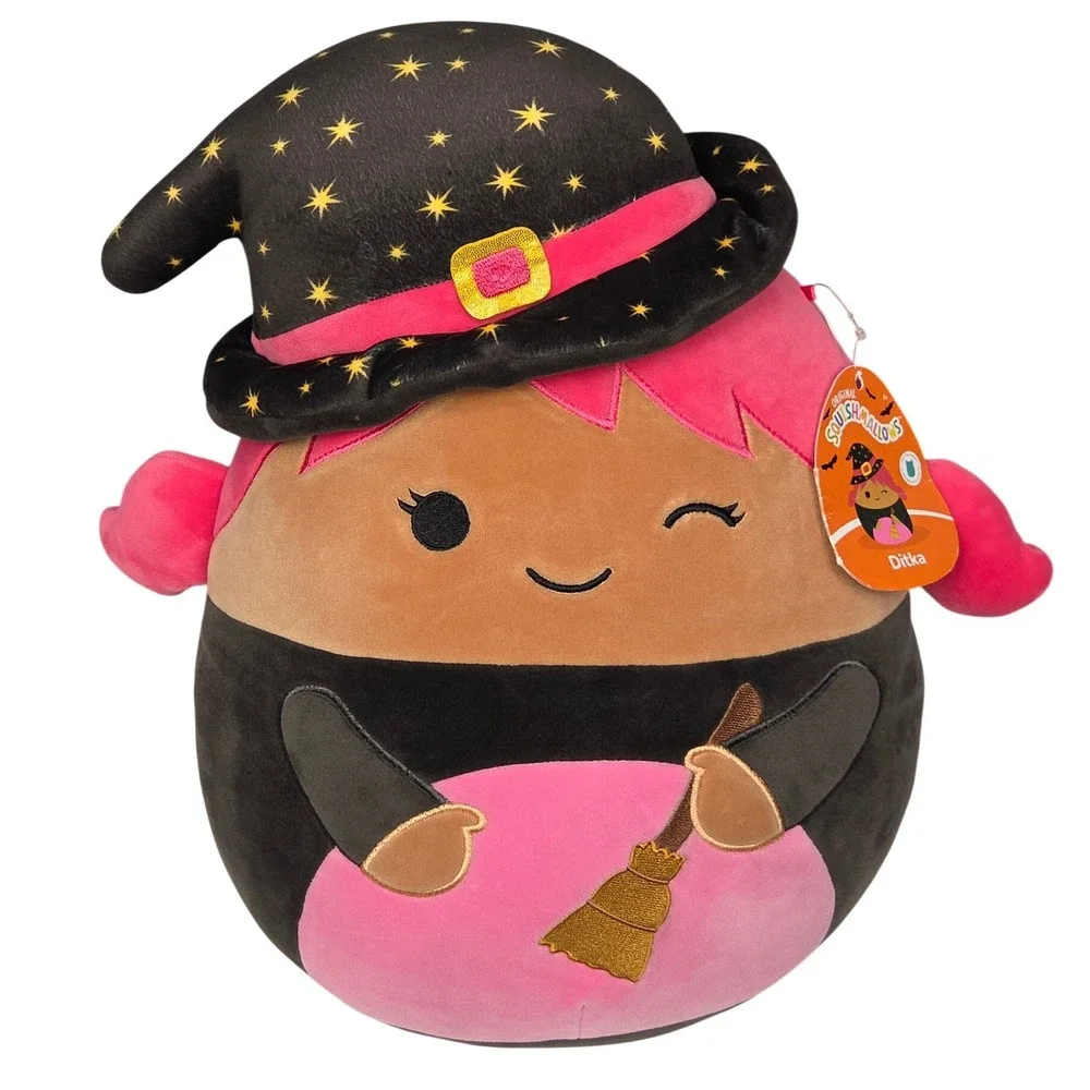 Squishmallows Ditka Witch‎ Plush Halloween Black Stuffed Animal Kids Toy 15